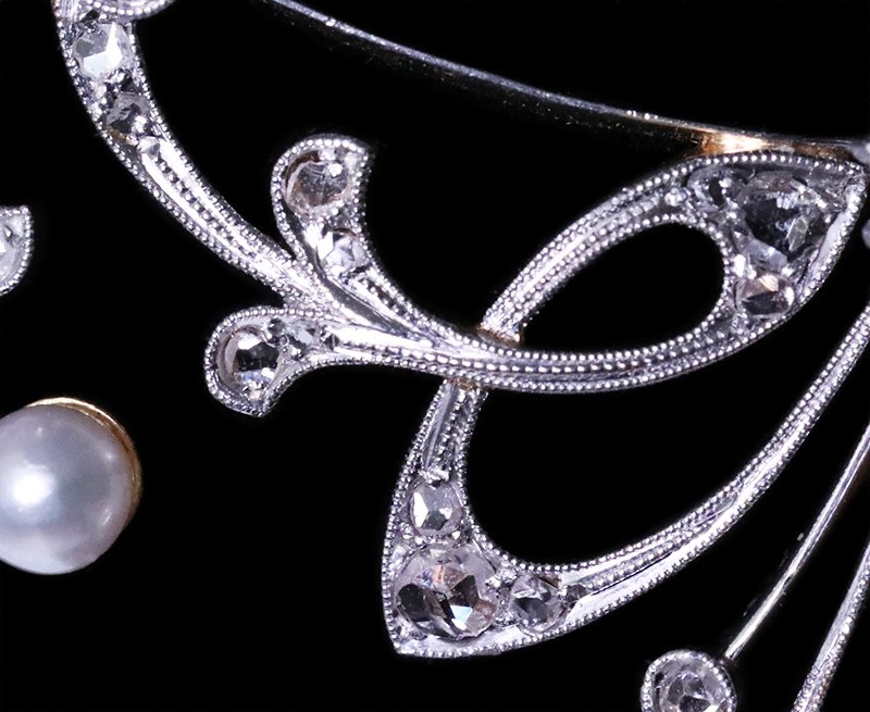 Collier Belle Époque Perles Pâte De Verre Rose - Style Bohème, Très Bon état